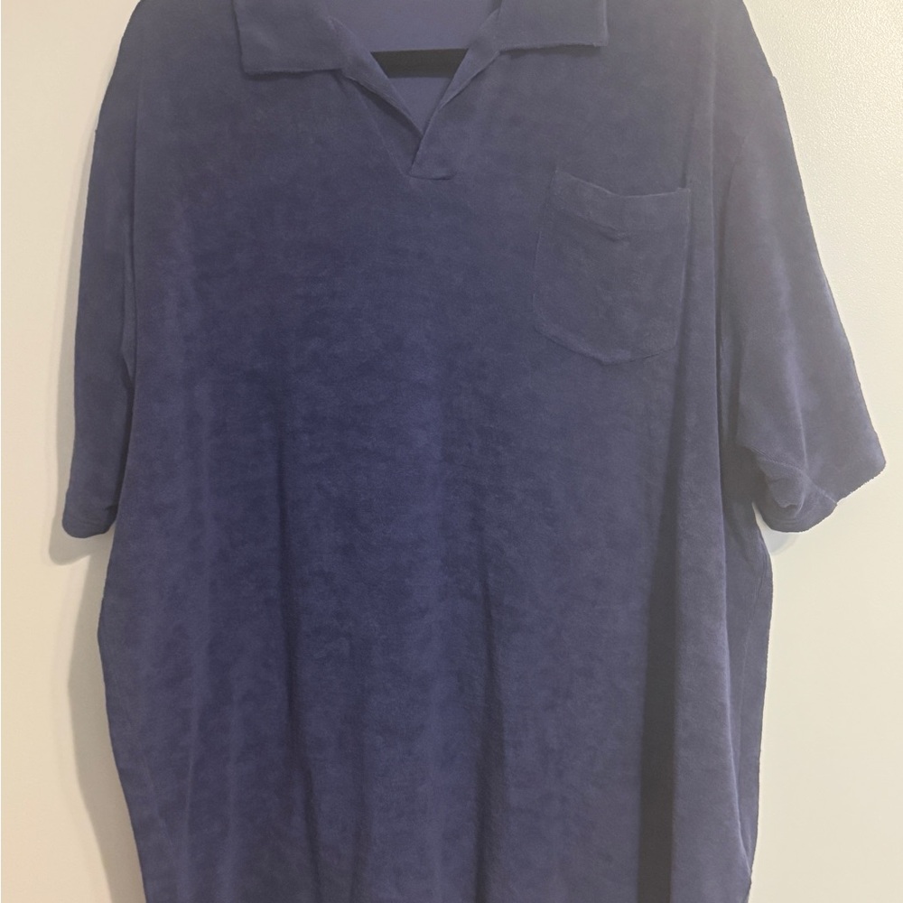 Criquet Blue Polo Shirt Classic Cotton Blend